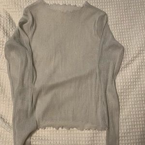 Sheer sparkly long sleeve